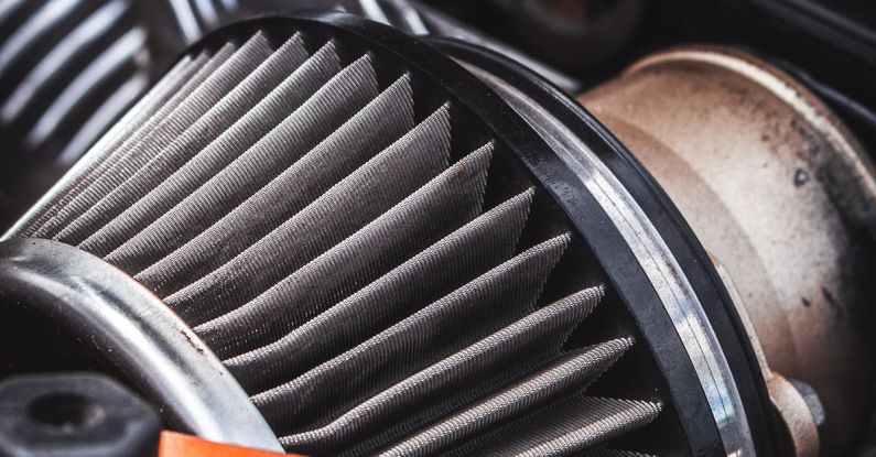 Air Intake - Air Filter in Close Up Photography