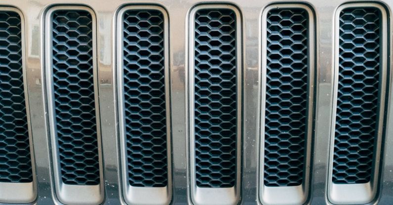 Intercooler - Close up of Intercooler Bars on Car