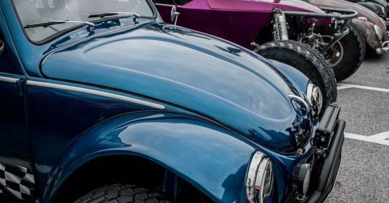 Shock Absorbers - Old-fashioned Volkswagen with High Shock Absorbers