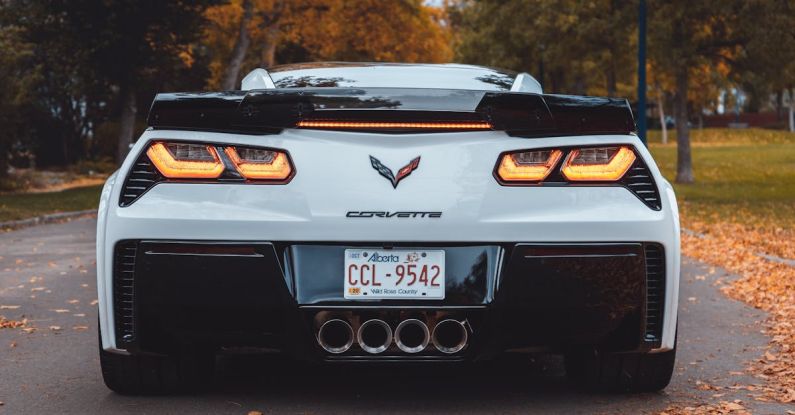 Cat-Back Exhaust - Back View of a Corvette Sports Car