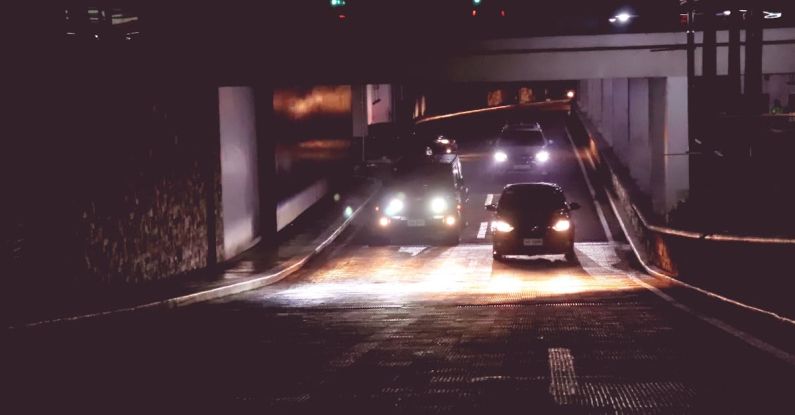 Headlights - Photo of Cars in Tunnel during Nightime
